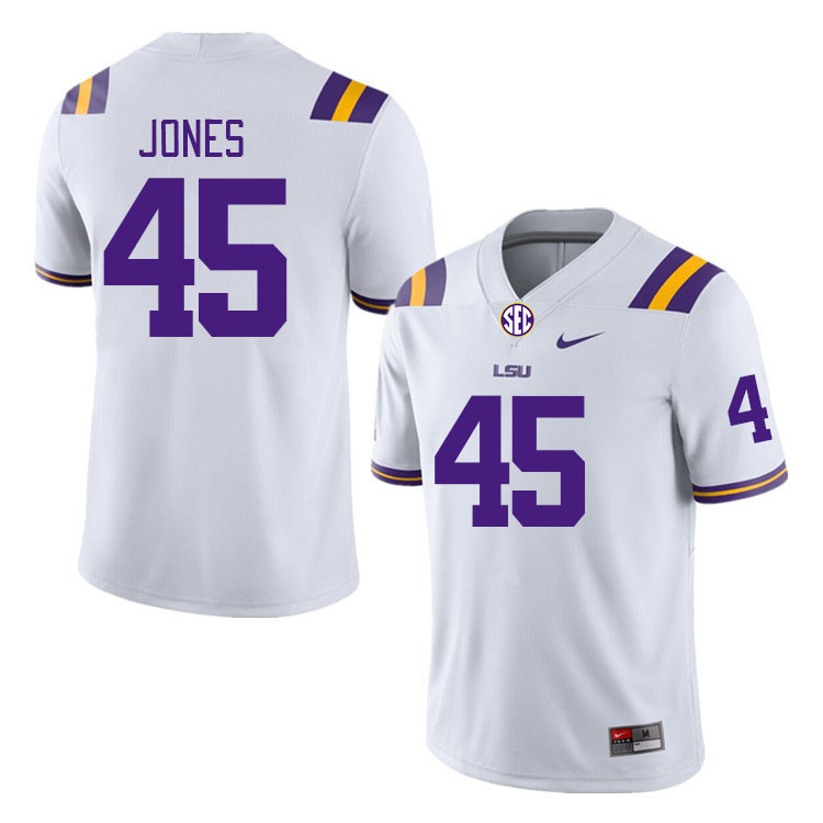 LSU Tigers #45 Deion Jones College Football Jerseys Stitched Sale-White